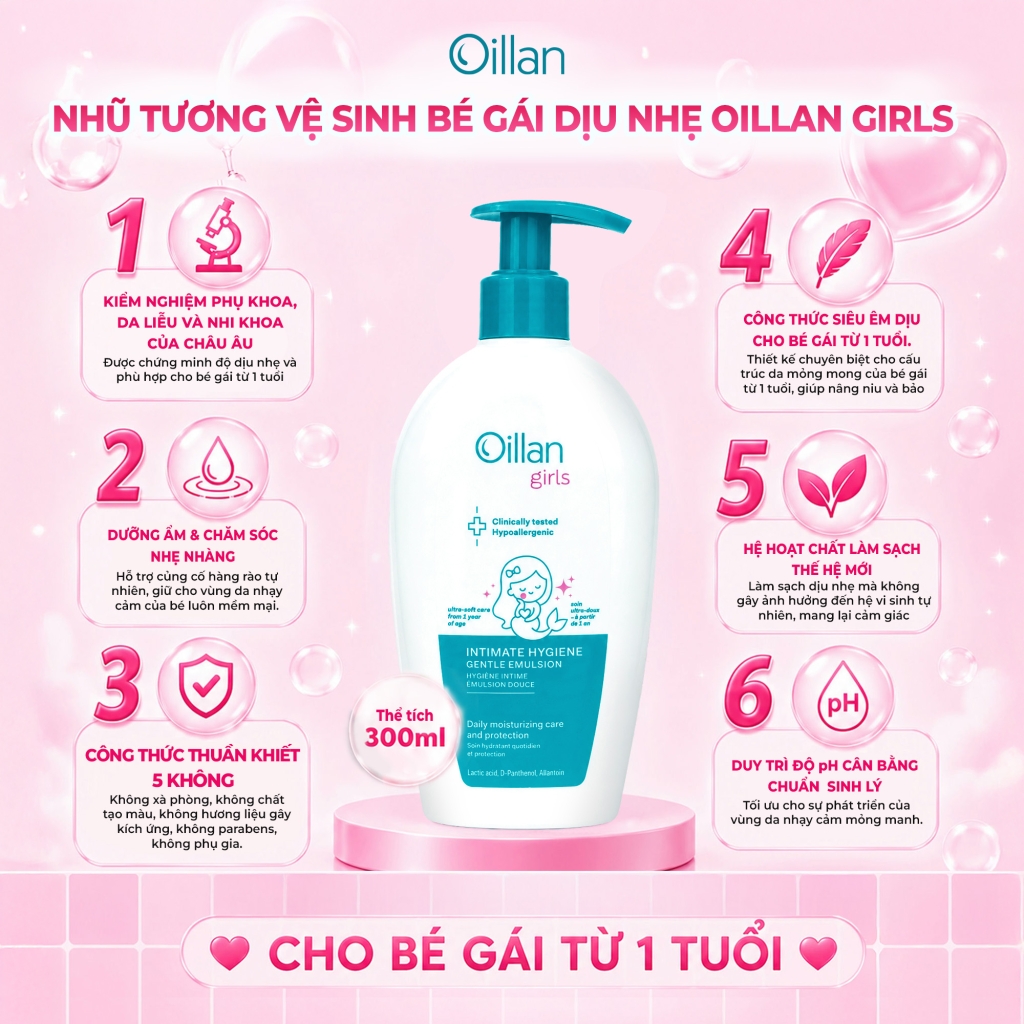 Oillan – Dung dịch vệ sinh mẹ và bé 45 năm từ châu Âu