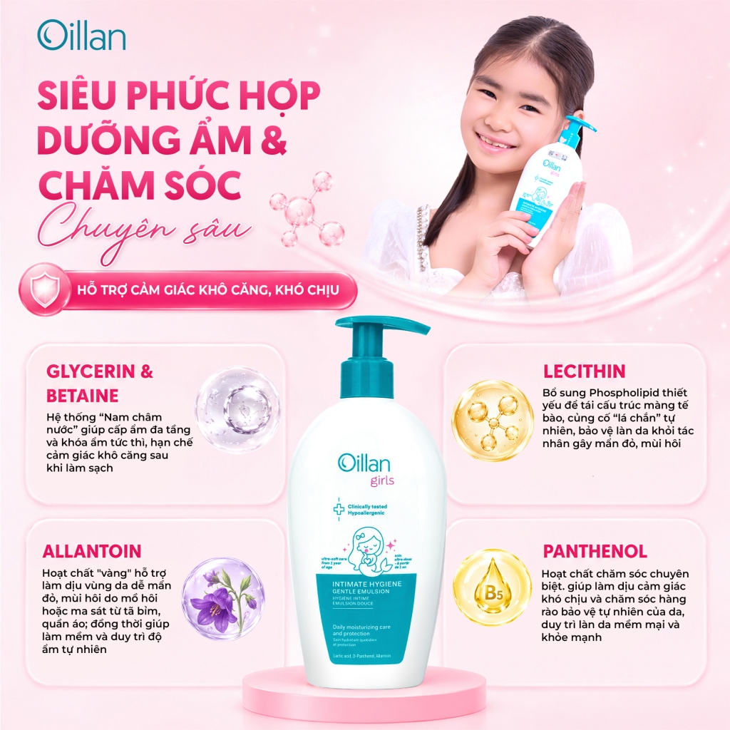 Oillan – Dung dịch vệ sinh mẹ và bé 45 năm từ châu Âu