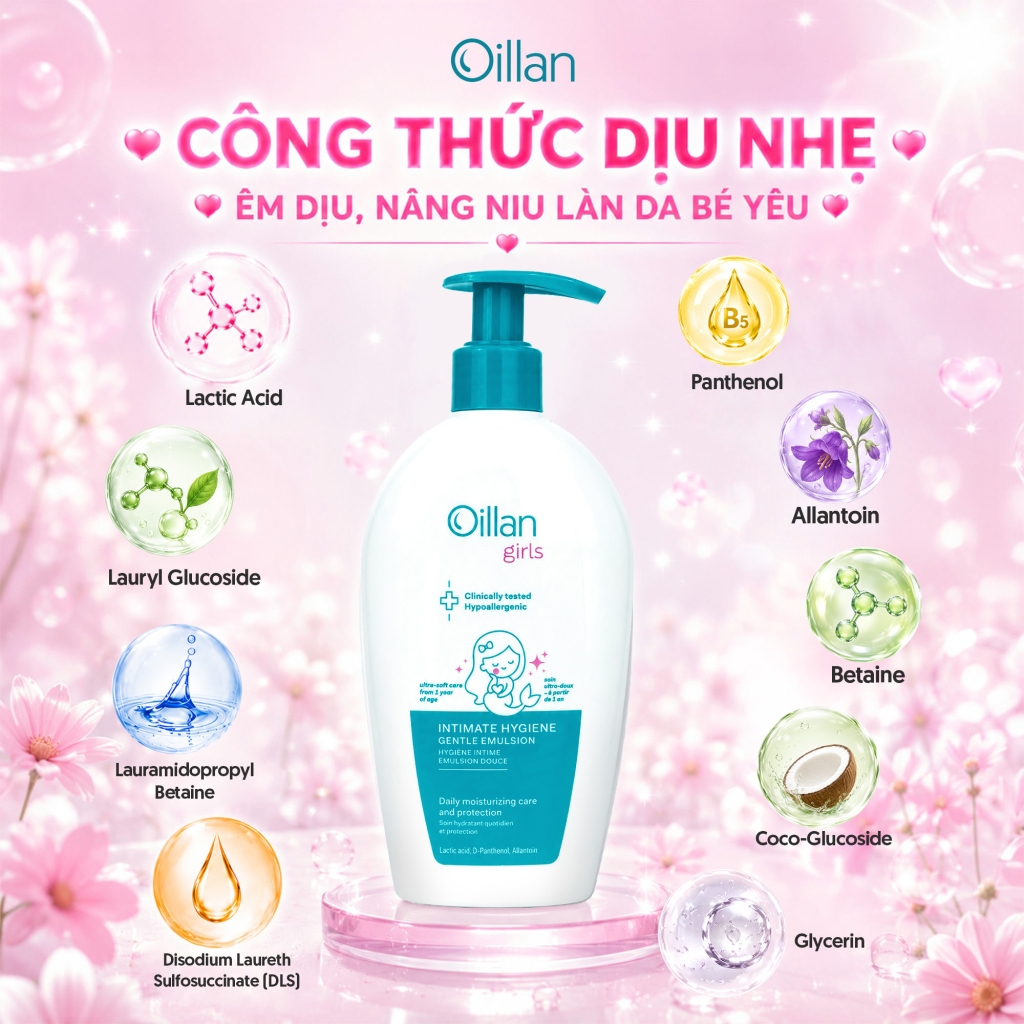 Oillan – Dung dịch vệ sinh mẹ và bé 45 năm từ châu Âu