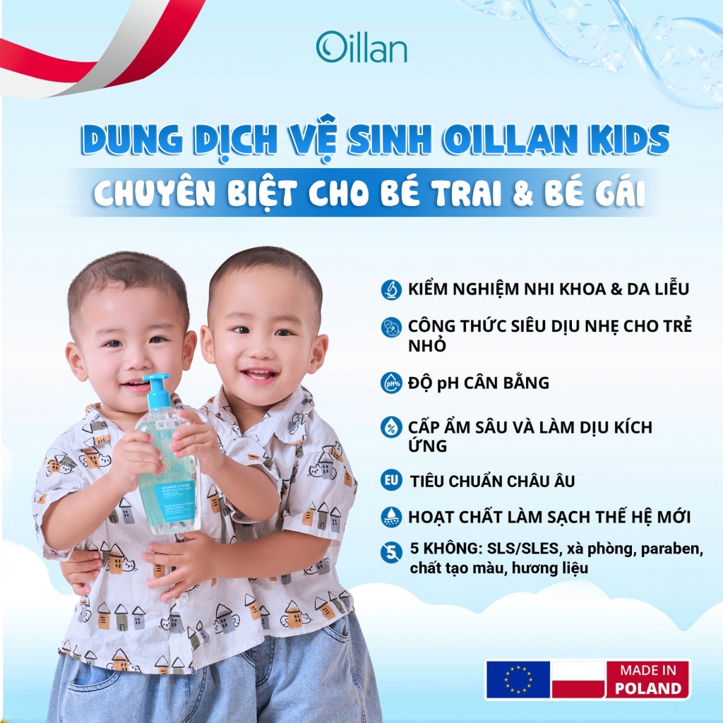 Oillan – Dung dịch vệ sinh mẹ và bé 45 năm từ châu Âu