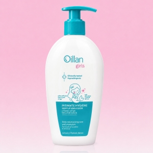 NHŨ TƯƠNG VỆ SINH BÉ GÁI DỊU NHẸ OILLAN GIRLS INTIMATE HYGIENE GENTLE EMULSION 300ML