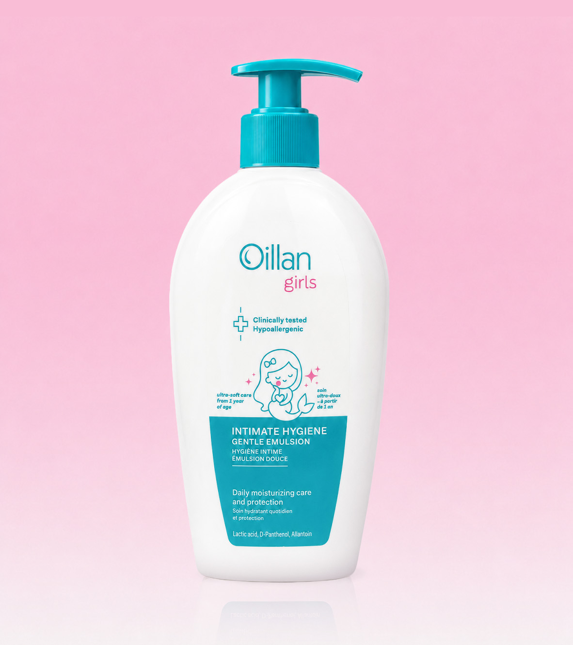 NHŨ TƯƠNG VỆ SINH BÉ GÁI DỊU NHẸ OILLAN GIRLS INTIMATE HYGIENE GENTLE EMULSION 300ML