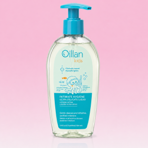 DUNG DỊCH VỆ SINH CAO CẤP  DÀNH CHO BÉ TRAI & BÉ GÁI OILLAN KIDS 300ML