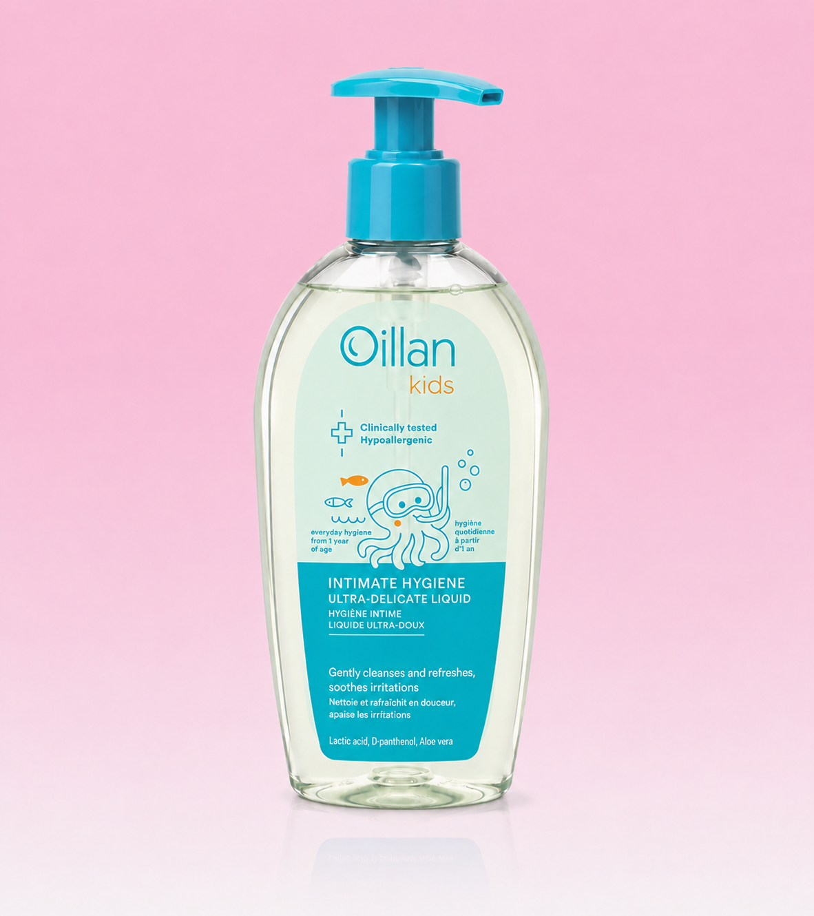 DUNG DỊCH VỆ SINH CAO CẤP  DÀNH CHO BÉ TRAI & BÉ GÁI OILLAN KIDS 300ML
