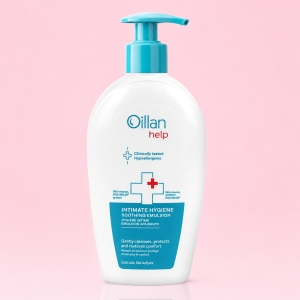 NHŨ TƯƠNG VỆ SINH PHỤ NỮ LÀM DỊU CHUYÊN SÂU OILLAN HELP INTIMATE HYGIENE SOOTHING EMULSION 300ML