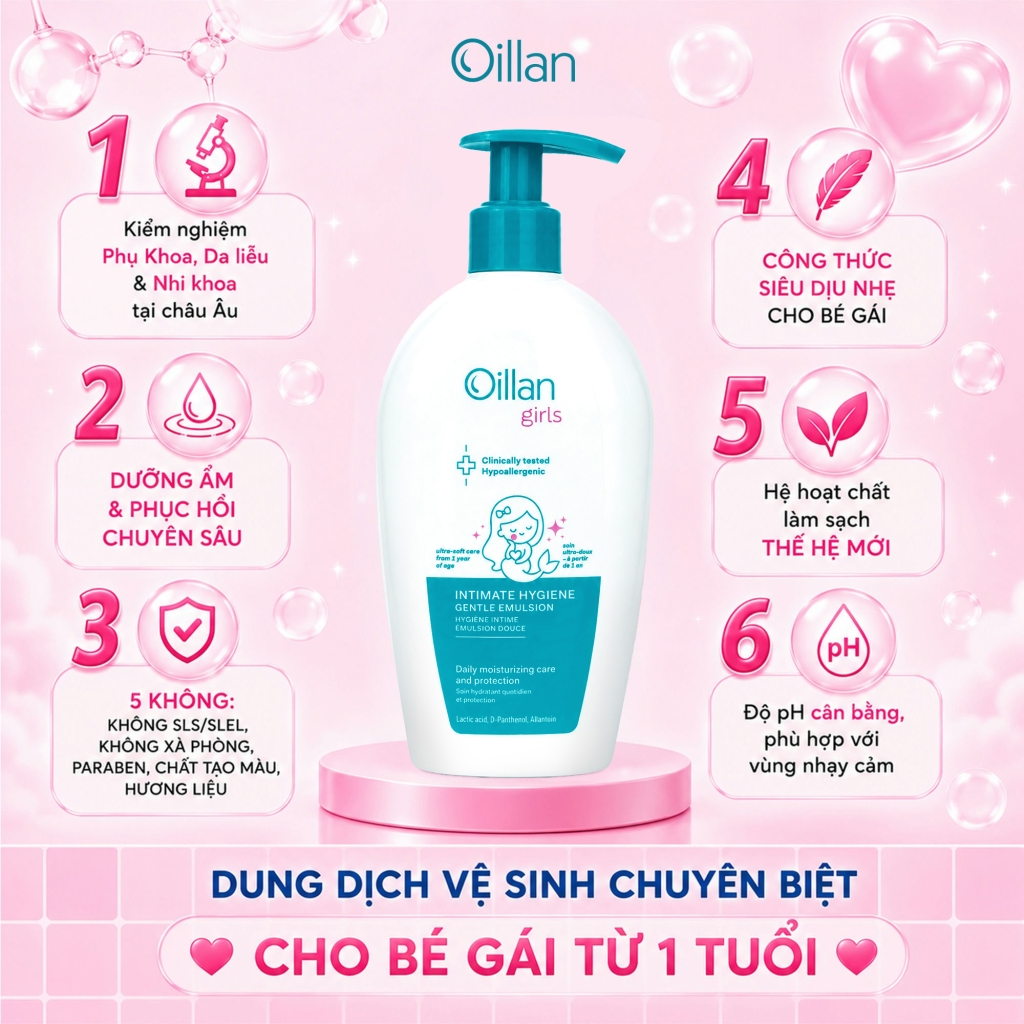 Oillan – Dung dịch vệ sinh mẹ và bé 45 năm từ châu Âu