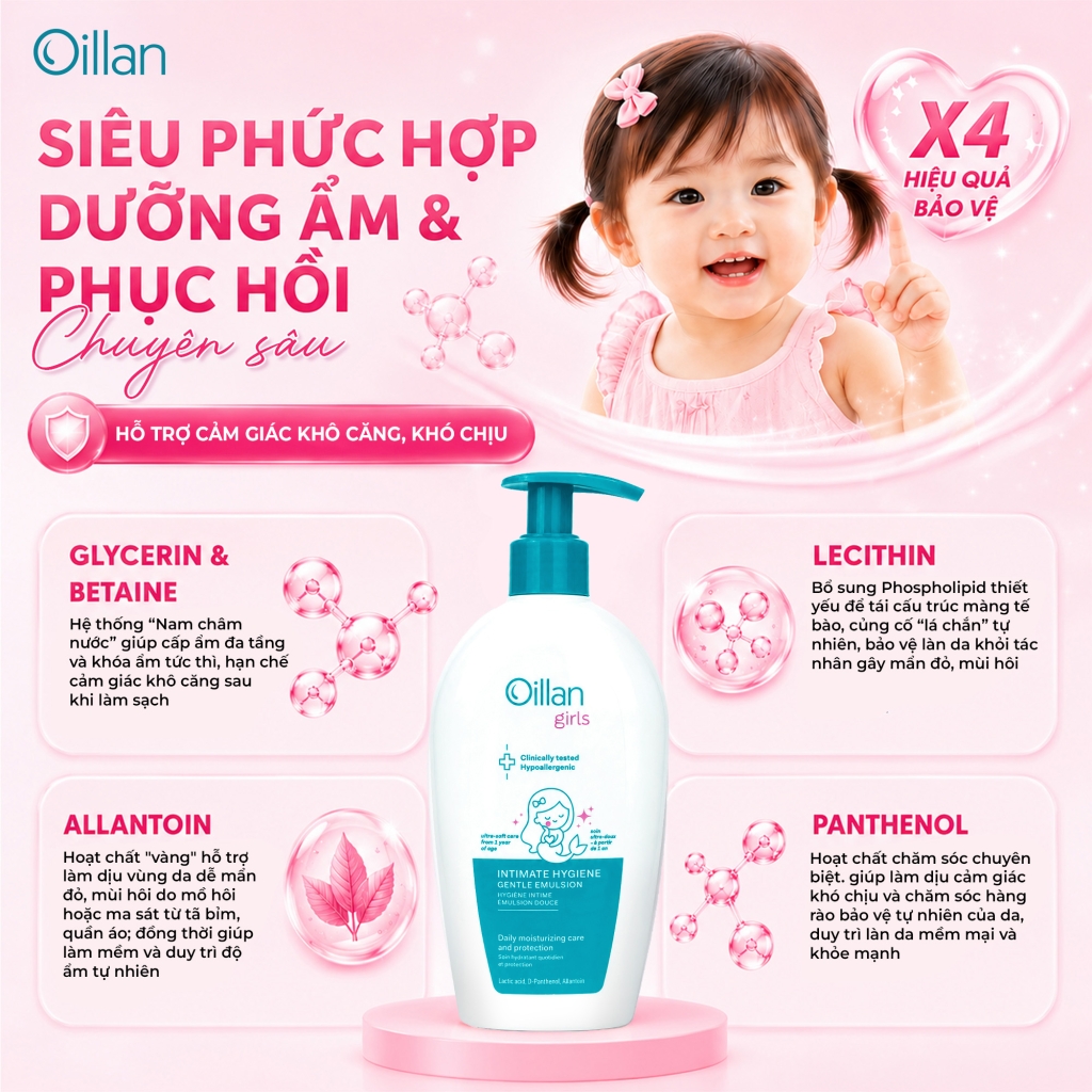 Oillan – Dung dịch vệ sinh mẹ và bé 45 năm từ châu Âu