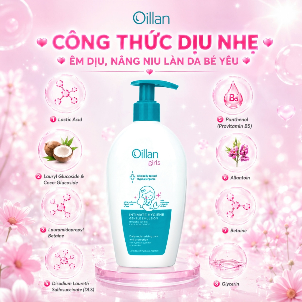 Oillan – Dung dịch vệ sinh mẹ và bé 45 năm từ châu Âu