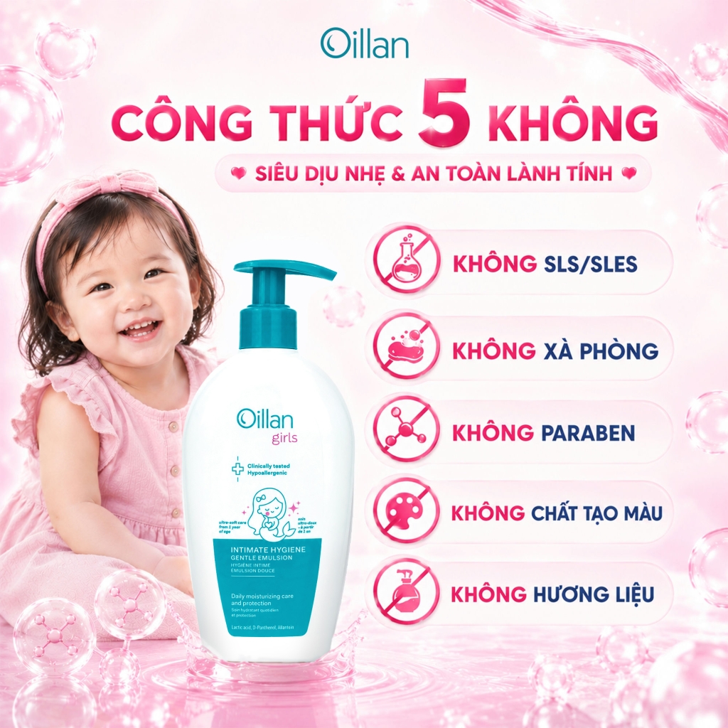 Oillan – Dung dịch vệ sinh mẹ và bé 45 năm từ châu Âu