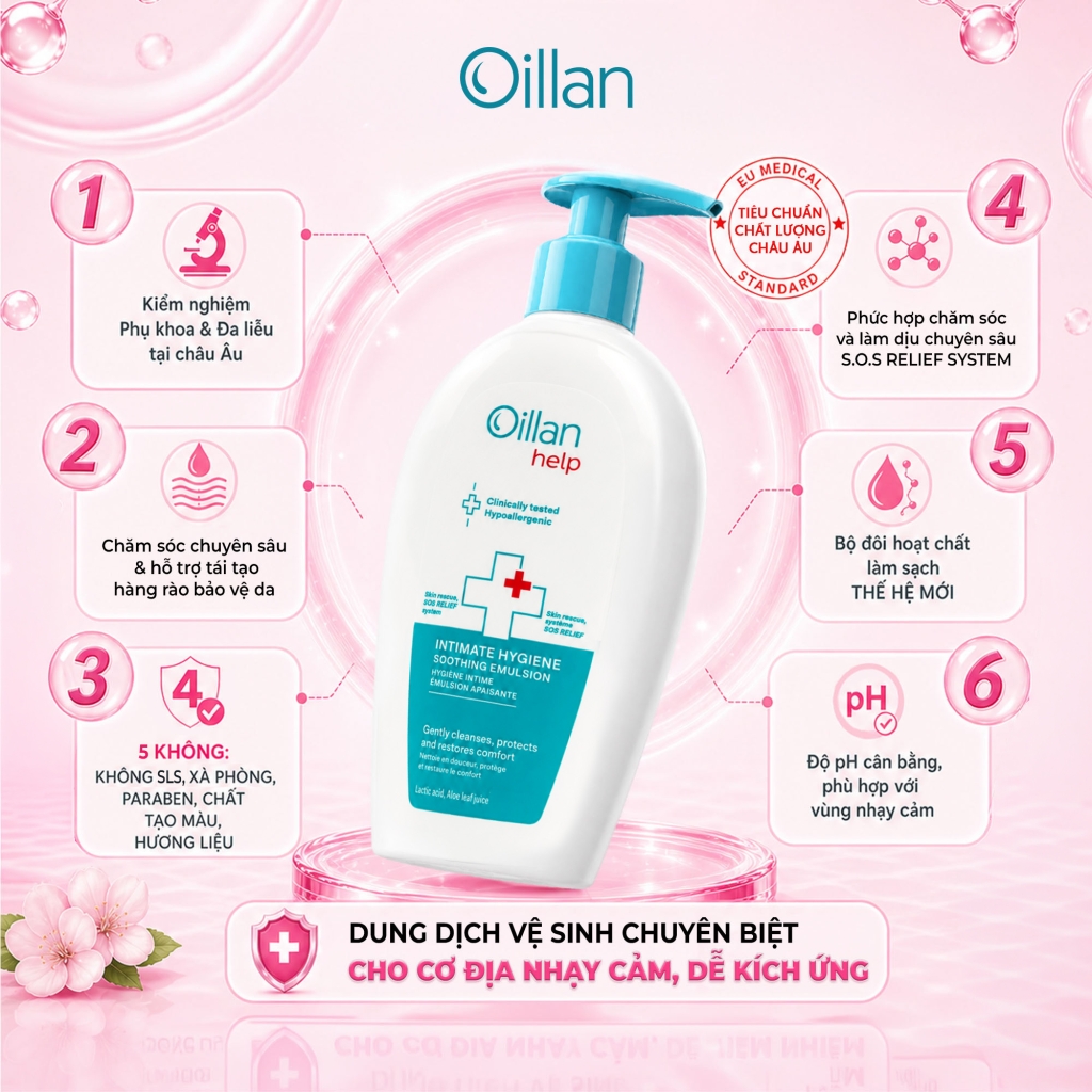 Oillan – Dung dịch vệ sinh mẹ và bé 45 năm từ châu Âu