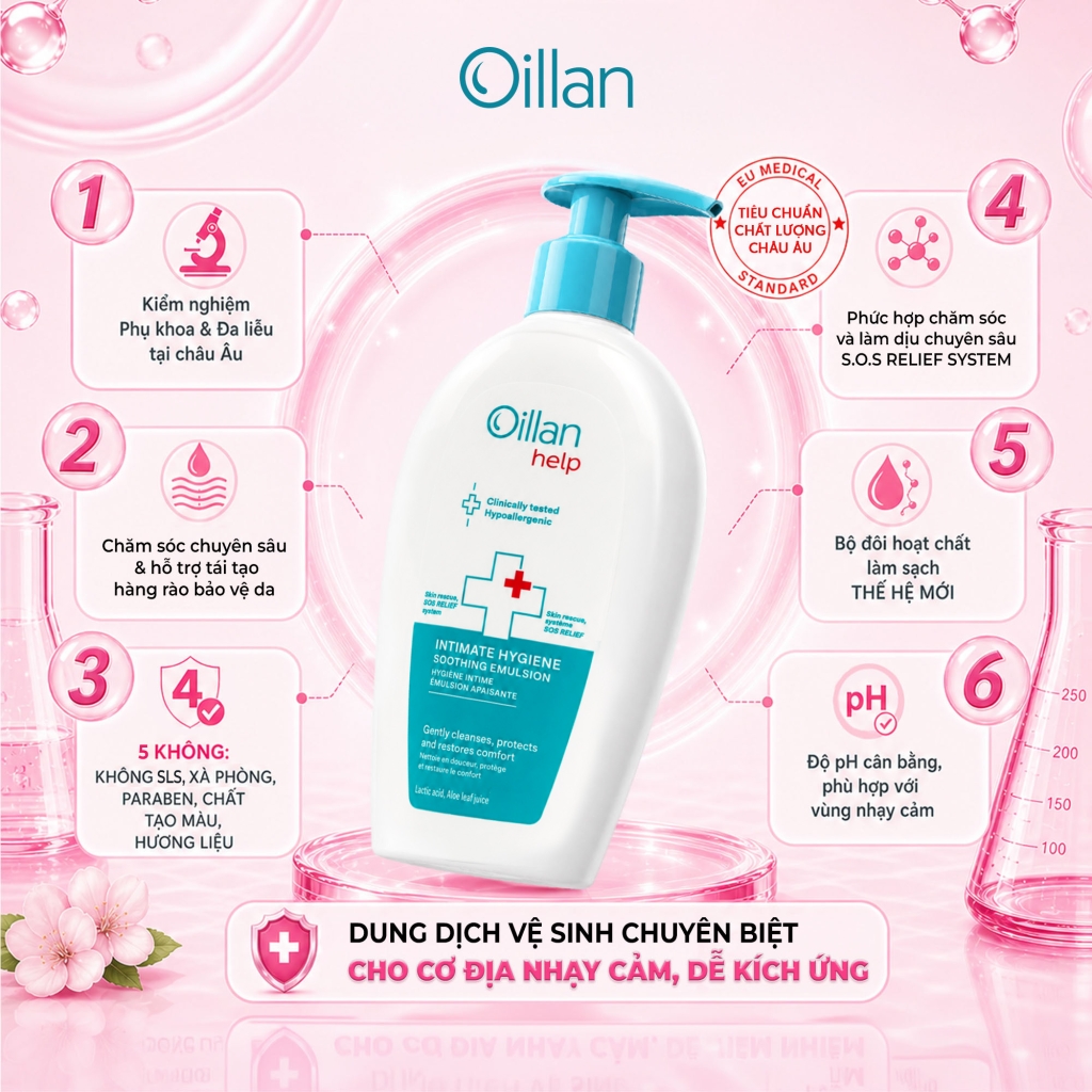 Oillan – Dung dịch vệ sinh mẹ và bé 45 năm từ châu Âu