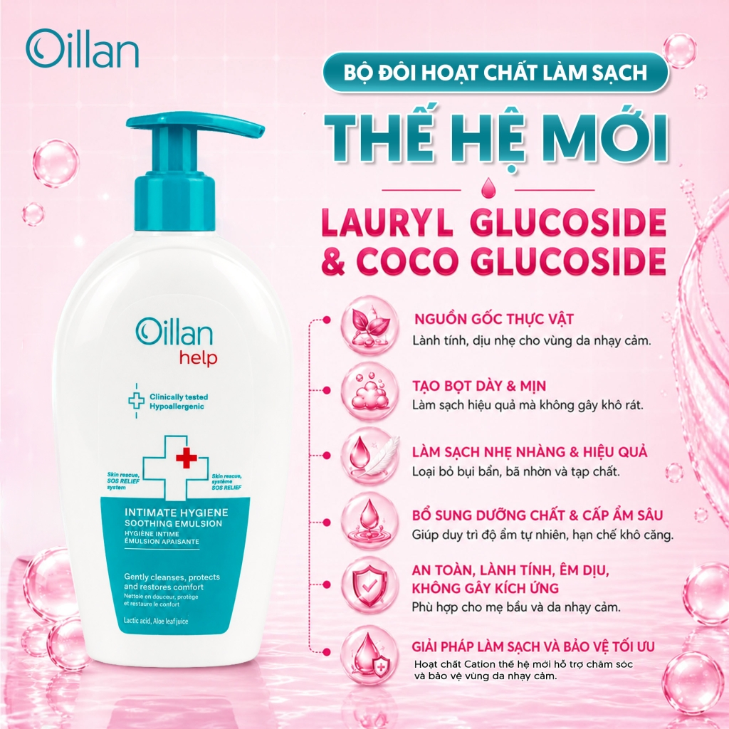 Oillan – Dung dịch vệ sinh mẹ và bé 45 năm từ châu Âu