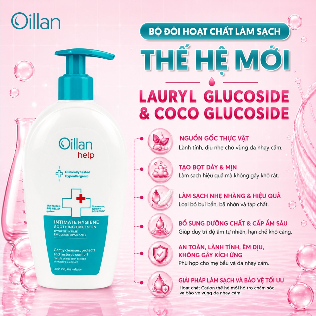 Oillan – Dung dịch vệ sinh mẹ và bé 45 năm từ châu Âu