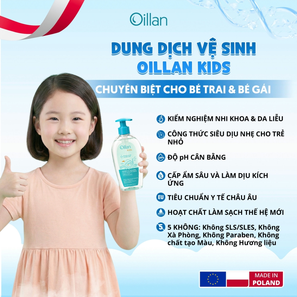 Oillan – Dung dịch vệ sinh mẹ và bé 45 năm từ châu Âu