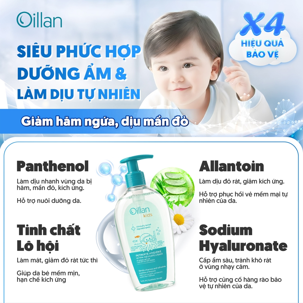 Oillan – Dung dịch vệ sinh mẹ và bé 45 năm từ châu Âu