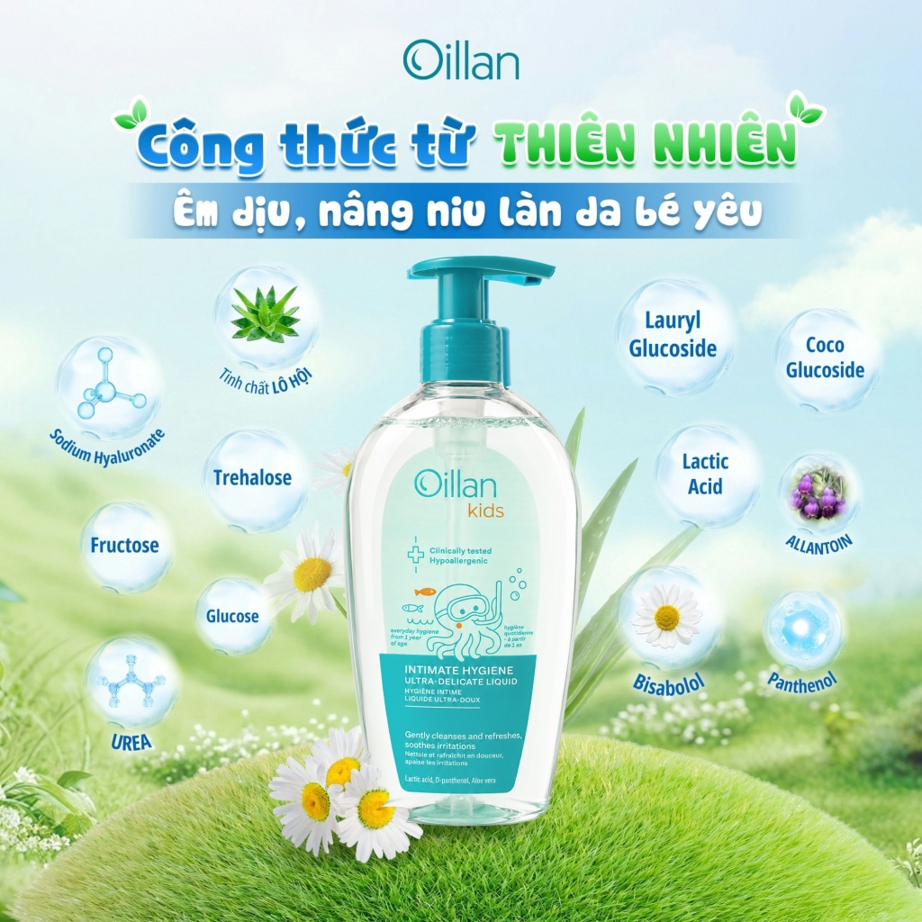 Oillan – Dung dịch vệ sinh mẹ và bé 45 năm từ châu Âu