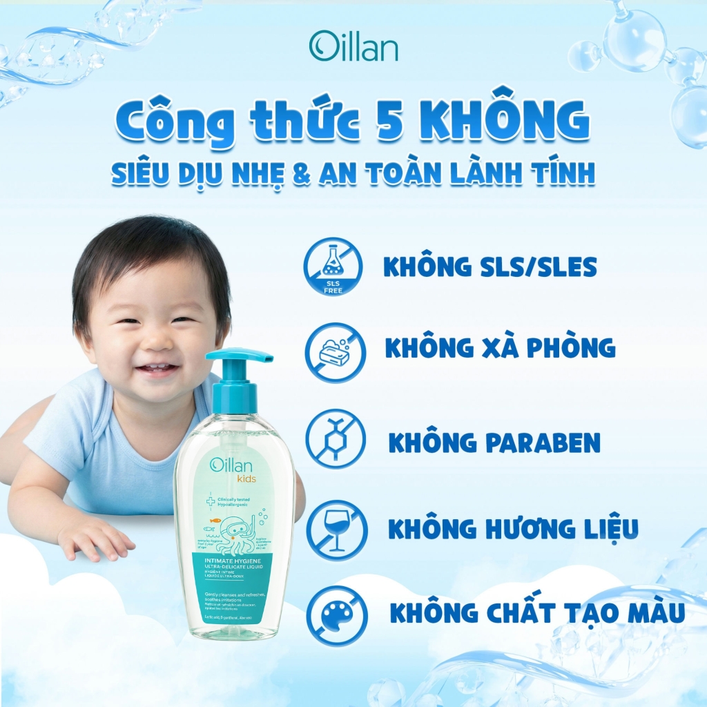 Oillan – Dung dịch vệ sinh mẹ và bé 45 năm từ châu Âu