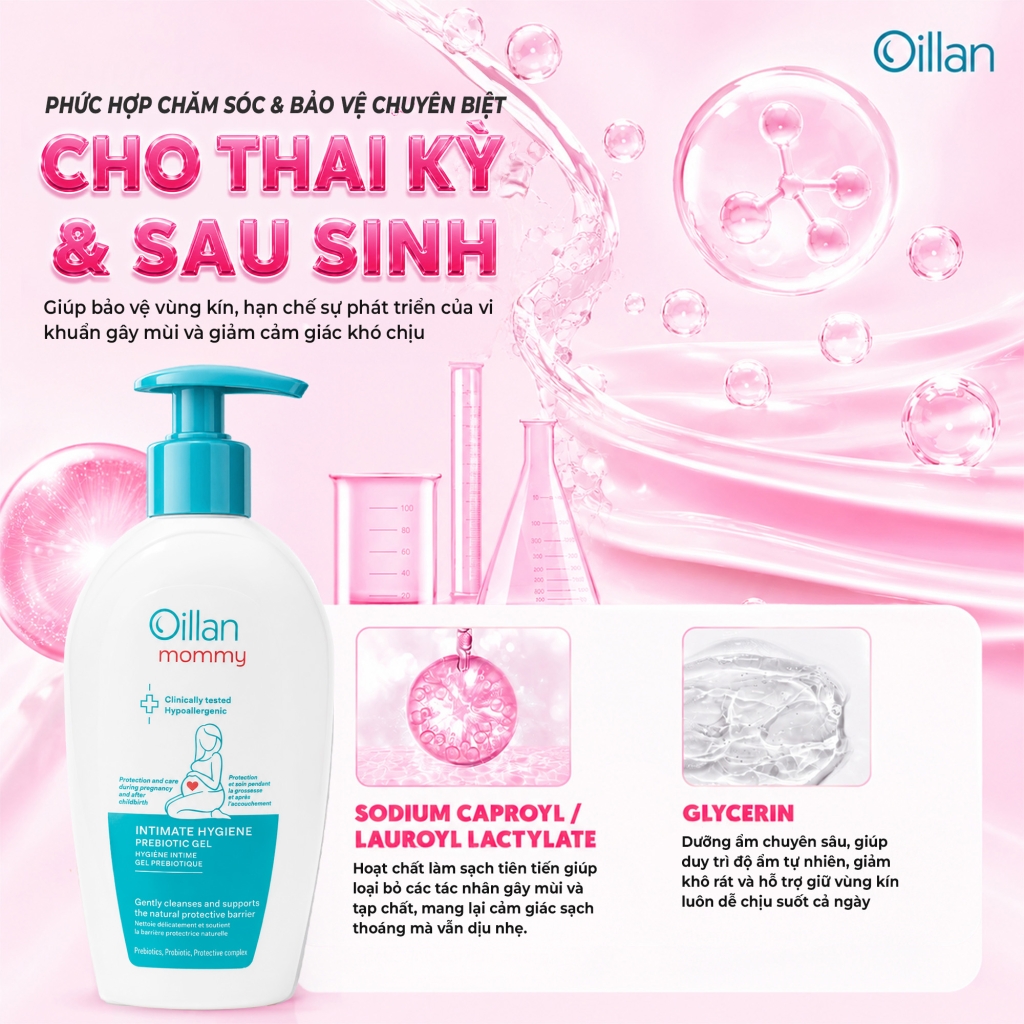 Oillan – Dung dịch vệ sinh mẹ và bé 45 năm từ châu Âu