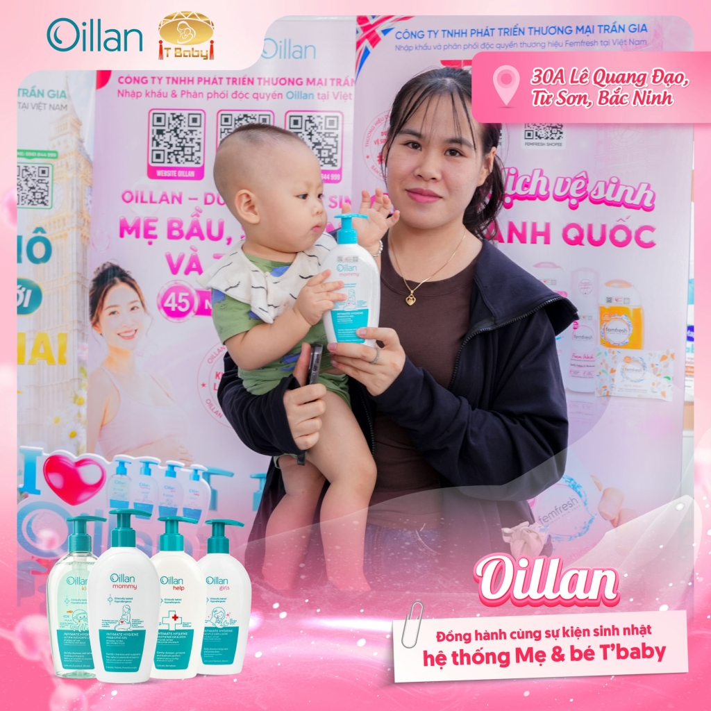 Oillan – Dung dịch vệ sinh mẹ và bé 45 năm từ châu Âu