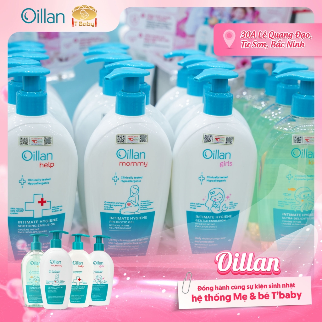Oillan – Dung dịch vệ sinh mẹ và bé 45 năm từ châu Âu
