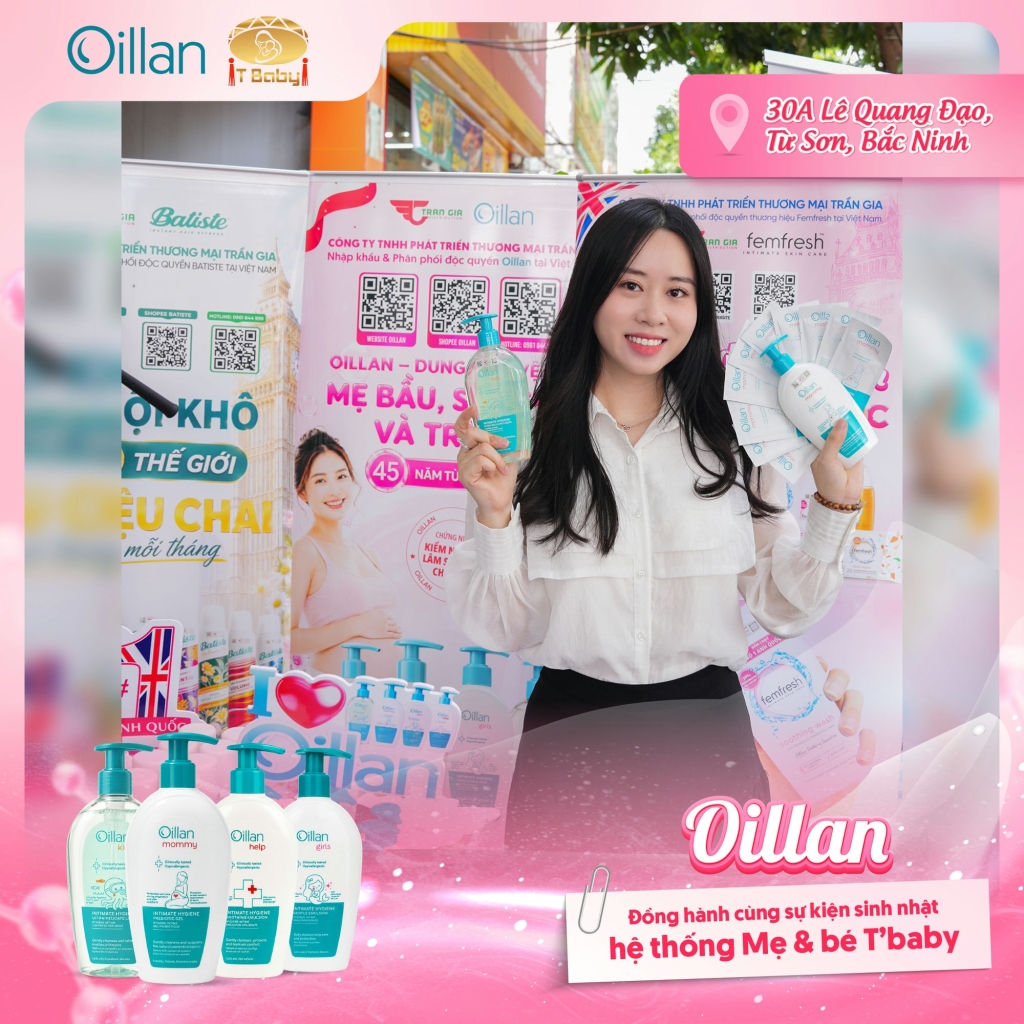 Oillan – Dung dịch vệ sinh mẹ và bé 45 năm từ châu Âu