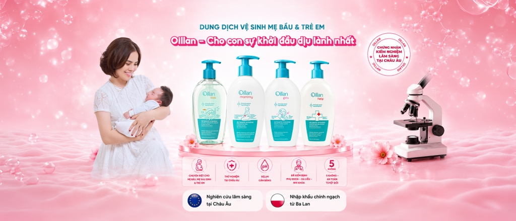 Oillan – Dung dịch vệ sinh mẹ và bé 45 năm từ châu Âu