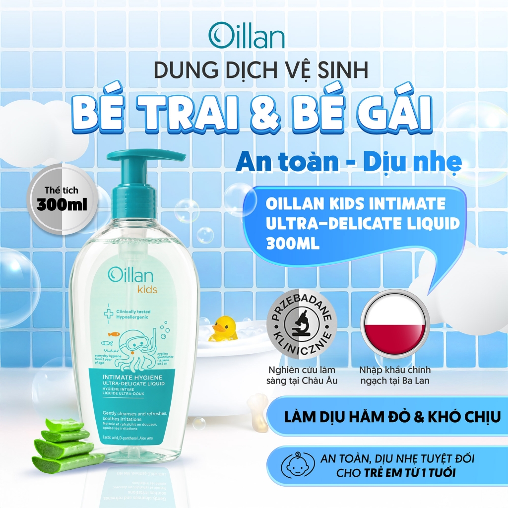 Oillan – Dung dịch vệ sinh mẹ và bé 45 năm từ châu Âu