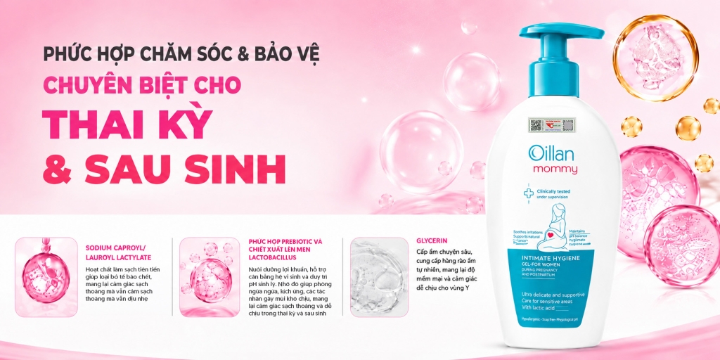 Oillan – Dung dịch vệ sinh mẹ và bé 45 năm từ châu Âu