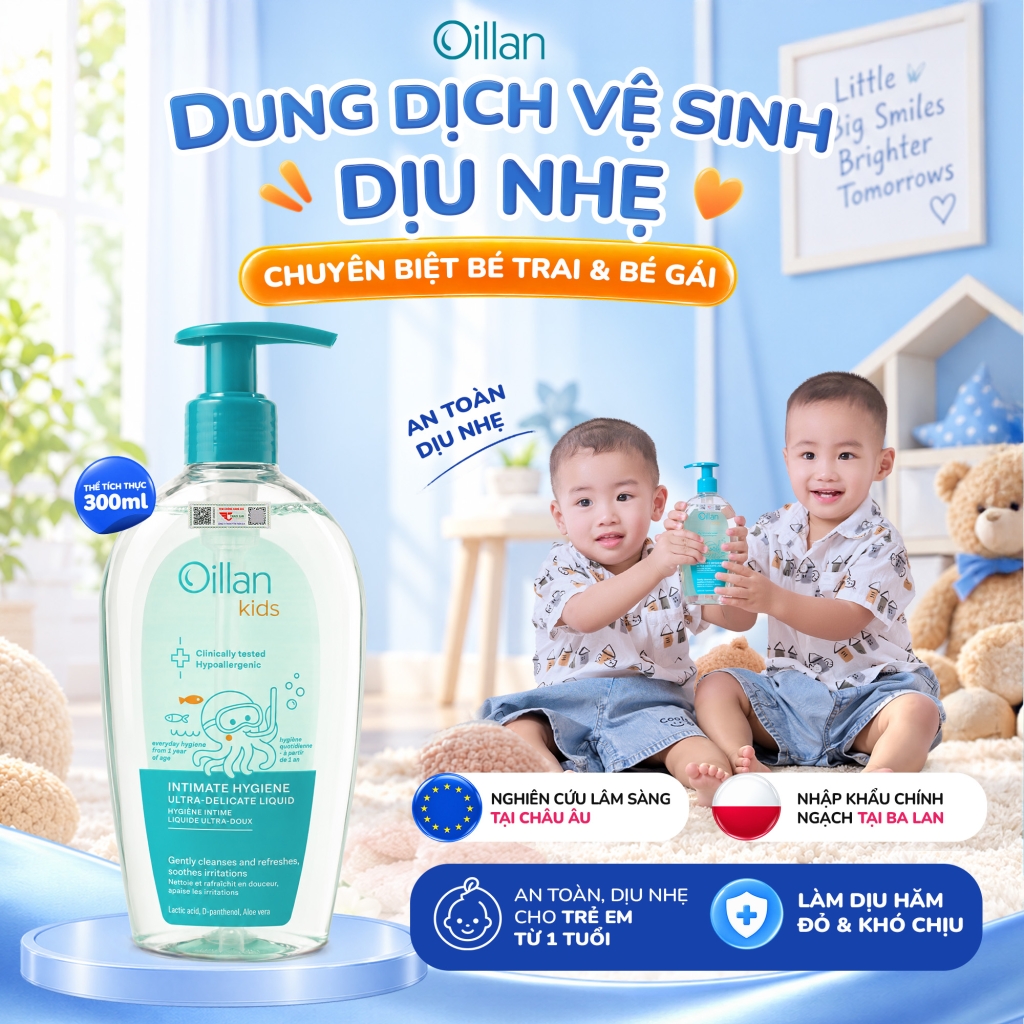 Oillan – Dung dịch vệ sinh mẹ và bé 45 năm từ châu Âu